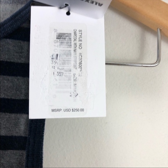 T Alexander Wang Striped Velour Racerback Dress M - Picture 7 of 7